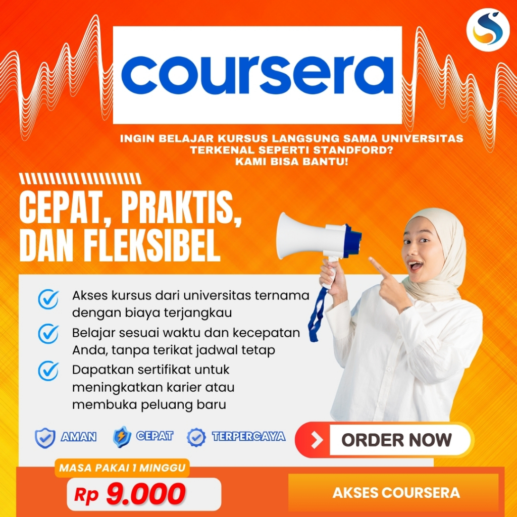 AKUN COURSERA BERKUALITAS | CEPAT & ANTI RIBET | GRATIS KONSULTASI