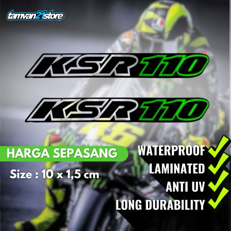 STICKER EMBLEM LOGO KAWASAKI KSR110 KSR 110
