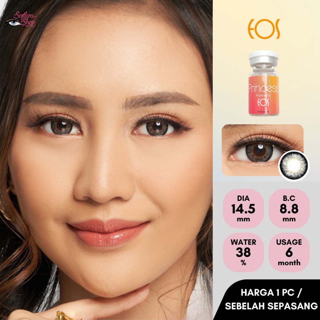 Softlens Eos Vcheck Gray (HARGA UNTUK 1PC / SEBELAH PASANG)
