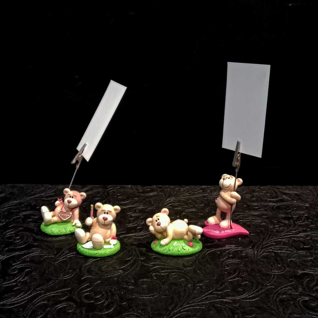 

Mini Figure Bear dengan penjepit kertas 1 Set isi 4pcs