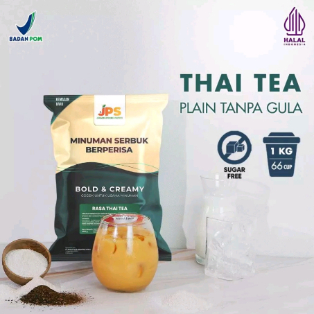 

Powder Drink JPS Bubuk Minuman Rasa THAI TEA PLAIN 1Kg