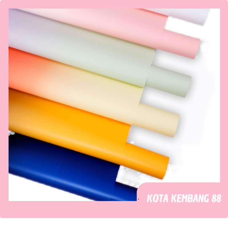 

Flower Wrapping Paper Florist Gradient Color Cellophane Kertas buket cellophane gradient KB029