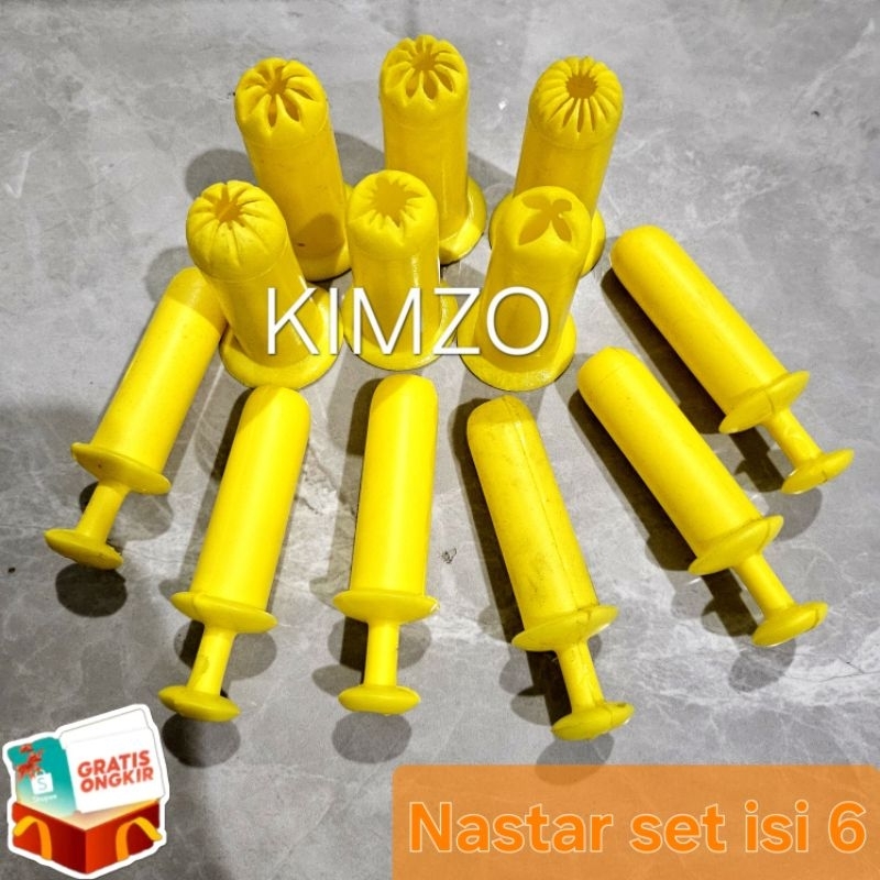 Spuit Sodok kuning - Spuit Nastar - spuit dorong plastik - spuit churros kue sagu