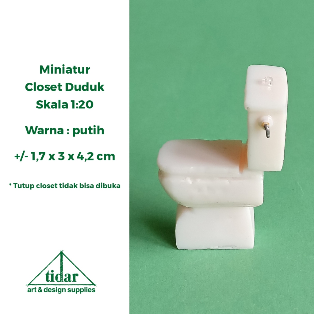 

[MR] HR - Miniatur Closet Duduk Skala 1:20 - Maket Kloset / Toilet / WC