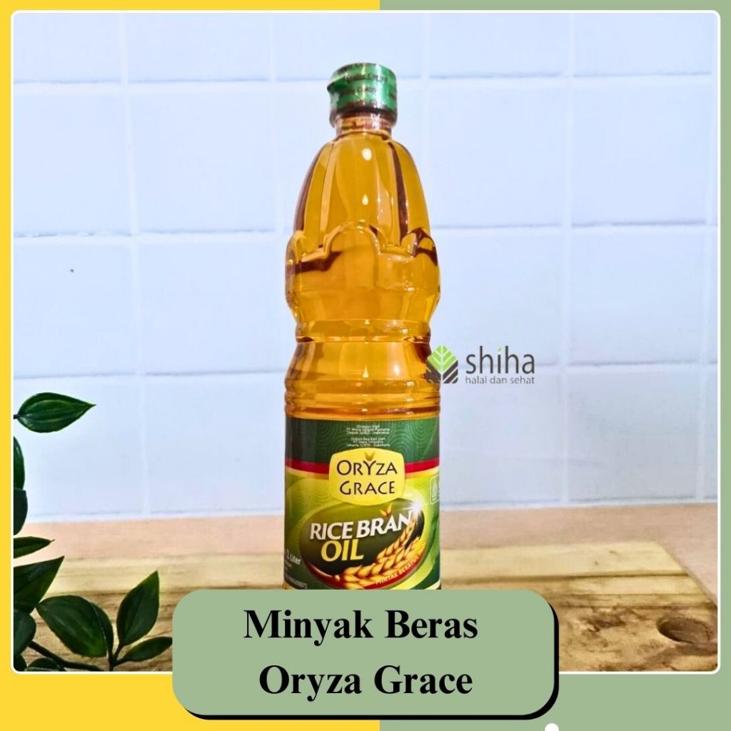 

SHIHA - ORYZA GRACE Rice Bran Oil 1L / Minyak Goreng Beras bekatul 1 L /