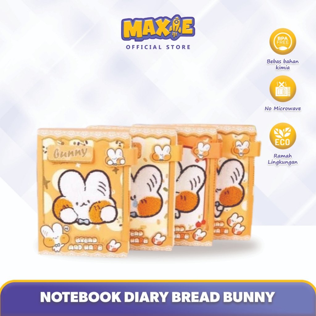 

Magnetic Notebook Bread Bunny / Diary Jurnal agenda Buku tulis - 6959