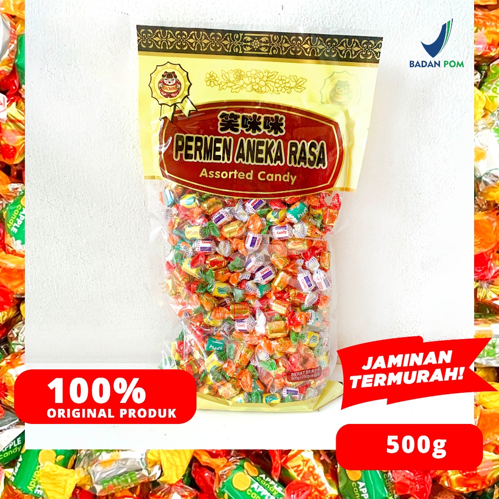 

PERMEN KERAS ANEKA RASA XIAOMIMI/XIAOHAHA ASSORTED FRUIT 500GR