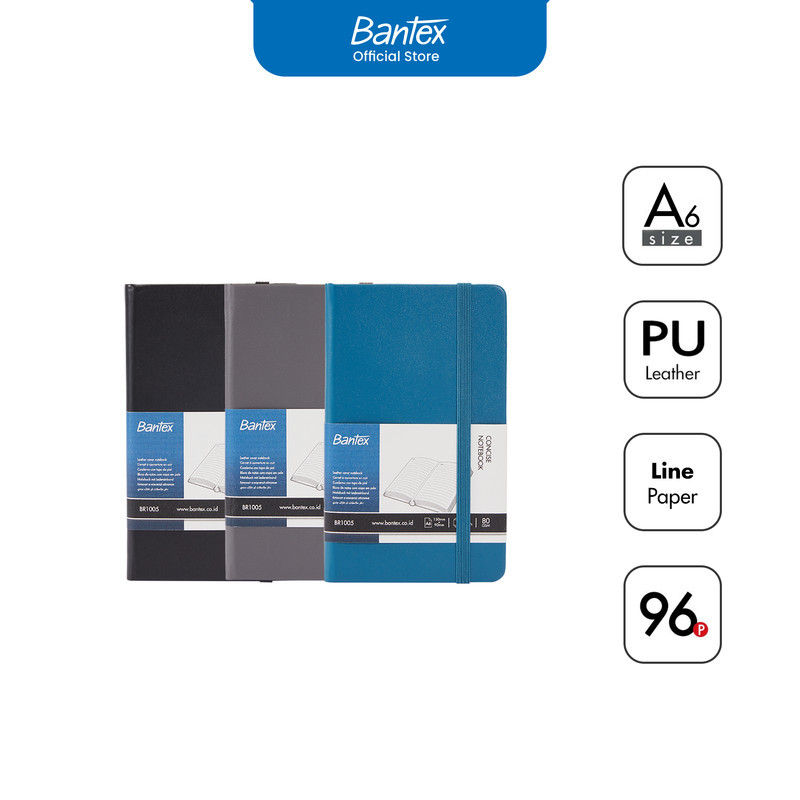 

Bantex Buku Agenda A6 / Jurnal Catatan Bergaris Bahan Kulit PU # BR1005