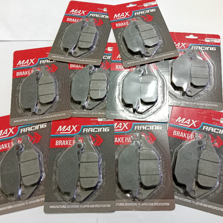KAMPAS REM DISPAD SATRIA FU REAR MAX (10 SET) CAKRAM BLK MOTOR SUPRA X 125 BELAKANG HONDA