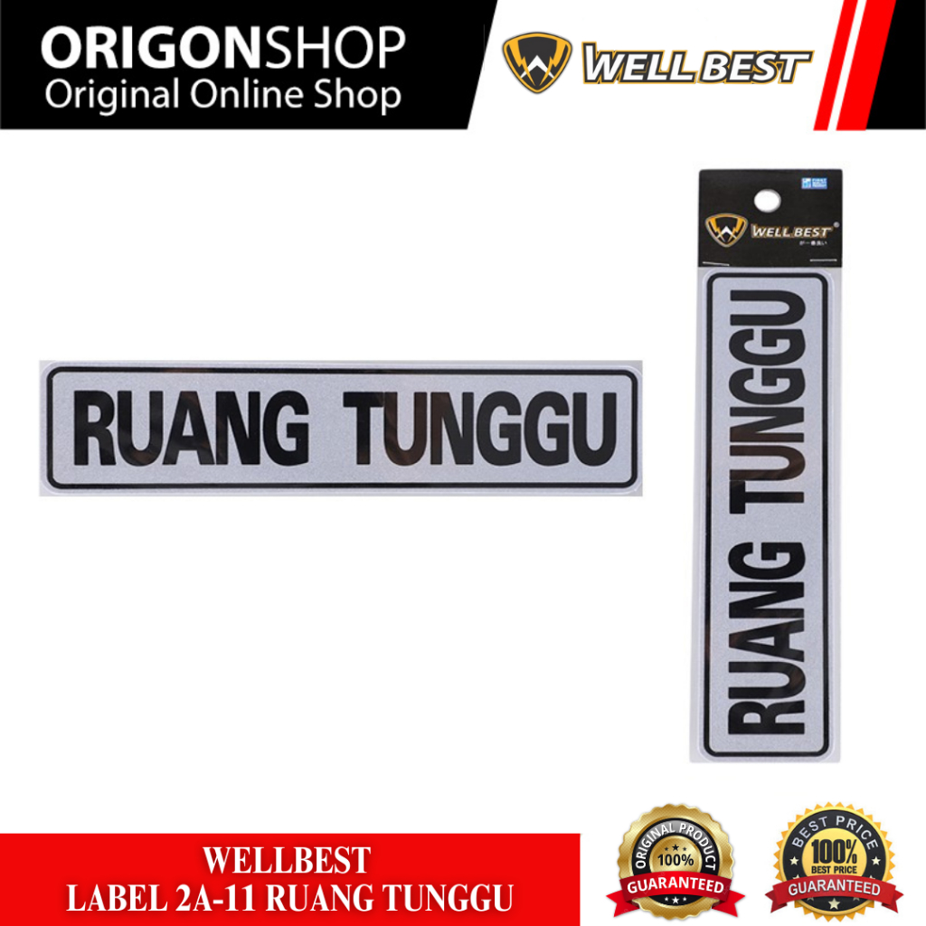 

WELLBEST Label 2A-11 Ruang Tunggu / Label Stiker