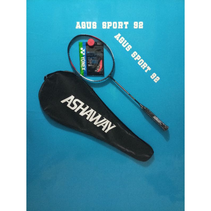 RAKET BADMINTON ORIGINAL ASHAWAY TI 100 TITANIUM MESH (MADE IN USA)