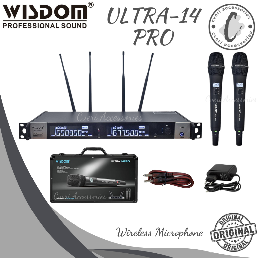 Wisdom Ultra 14 Pro Microphone Wireless Original Ultra-14 Pro