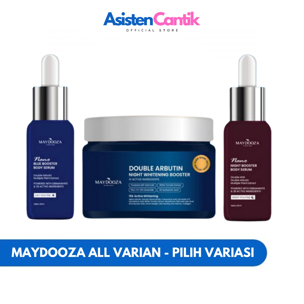 MAYDOOZA Body Lotion Double Arbutin Night Whitening Booster | Maydooza Nano Night Booster Body Serum