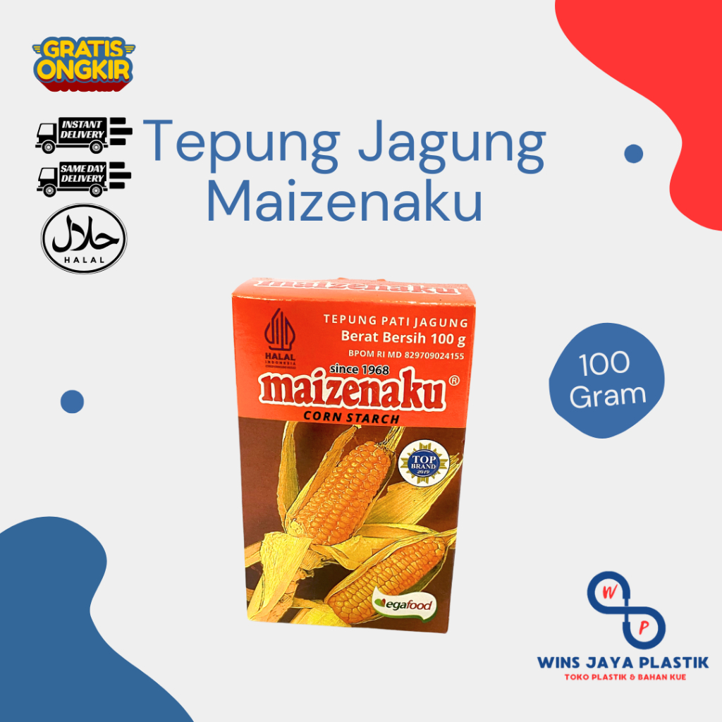 

Maizenaku 100 Gram | Tepung Maizena | Tepung Jagung | Corn Starch