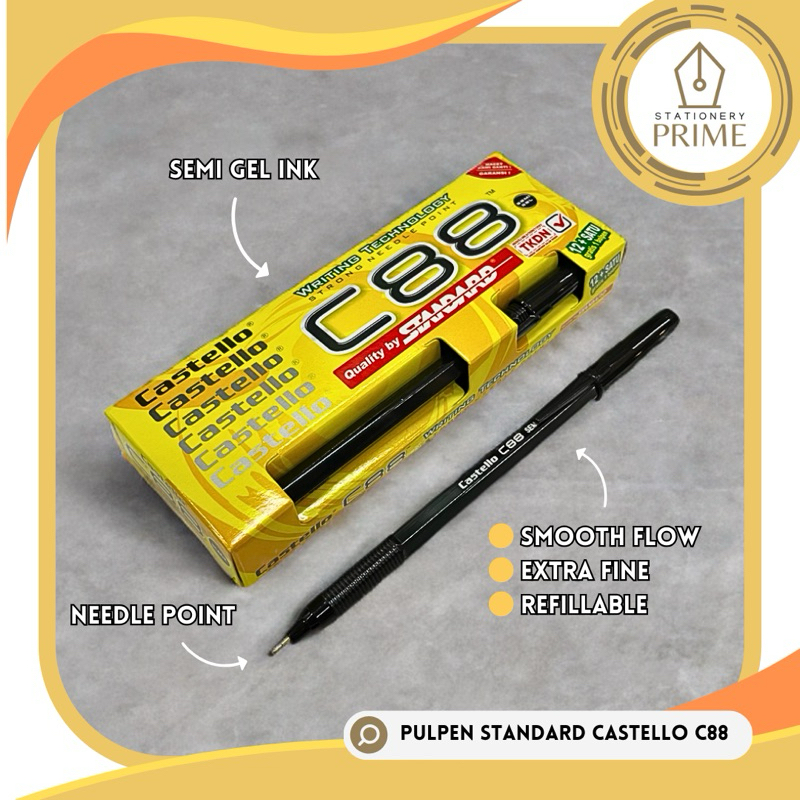 

Pulpen Standard Castello C88 (Isi 12 Pcs)