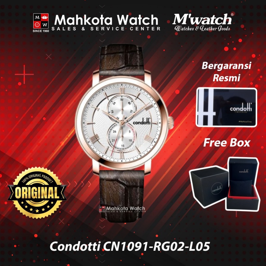 JAM TANGAN PRIA CONDOTTI CN1091-RG02-L05 ORIGINAL