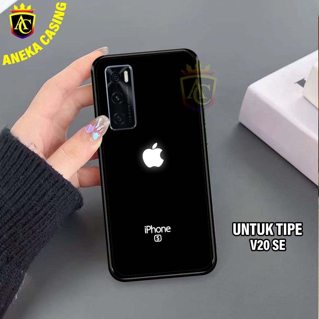 Case VIVO V20 SE-Hardcase Glossy casing Hp VIVO V20 SE Terbaru [Motif - APEL] - Aneka Case Mengkilap