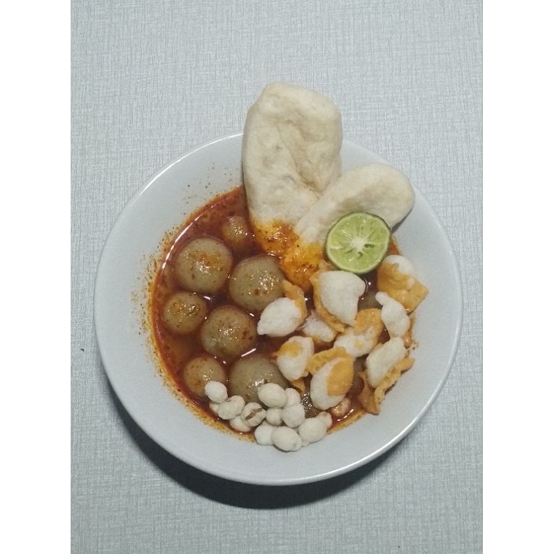 Baso aci isi ayam swir.baso aci instan.baso aci hot pedas