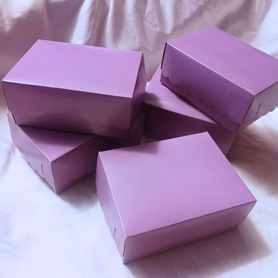 

kotak kardus Ungu 12x 16 cm Kotak kardus Kue Snack Box