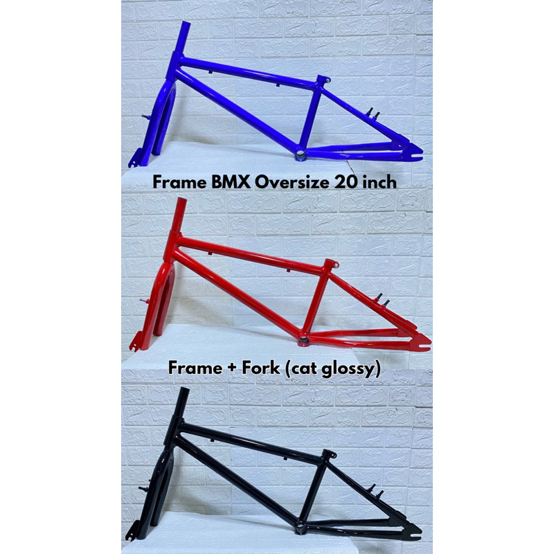 Frame rangka Bmx oversize polos Uk 20 cat glossy/frame Bmx oversize