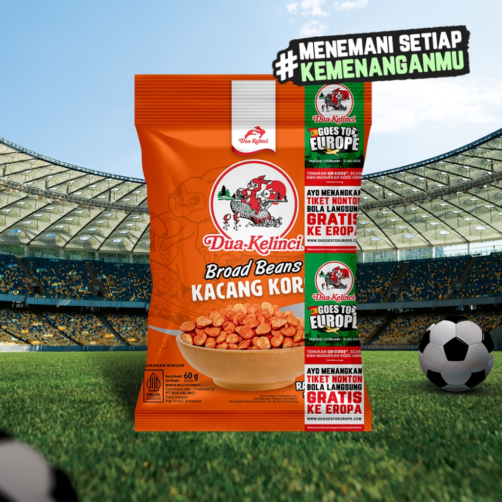 

DUA KELINCI Kacang Koro - Pedas 60 gram - KAYA SERAT