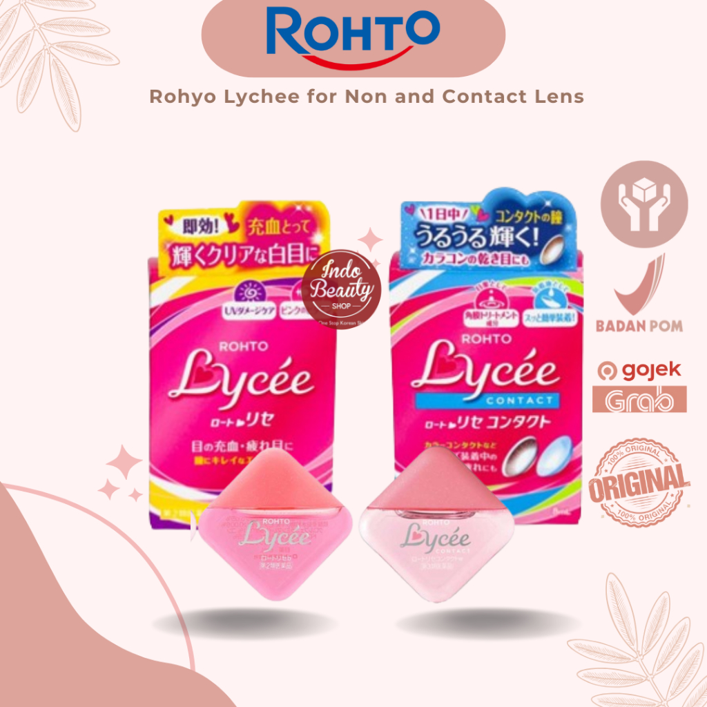 Rohto Lycee Eyedrop For Contact Lens Tetes Mata Kering Iritasi Jepang