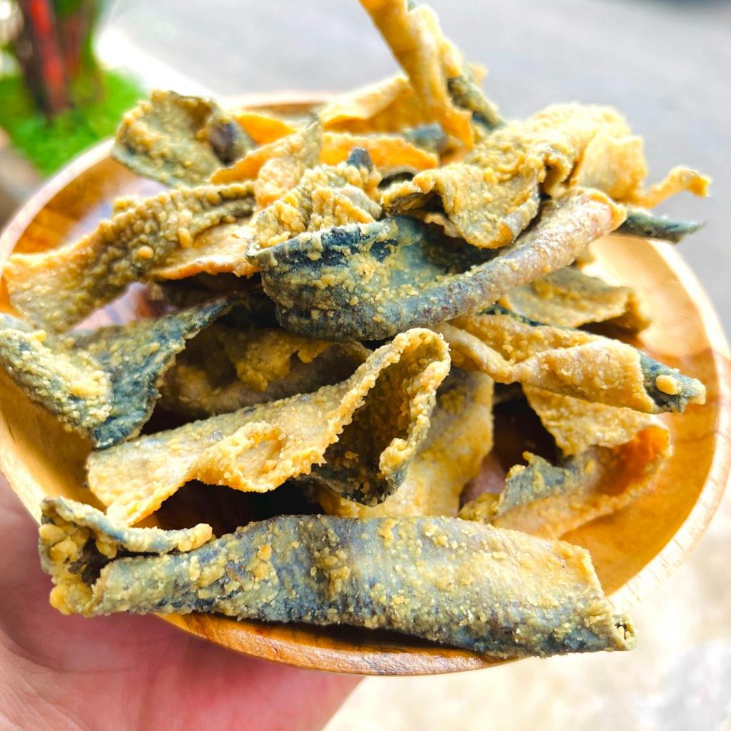 

Keripik Kulit Ikan PATIN Rasa Barbeque Premium Kemasan Berat 100 GRAM