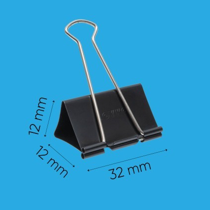 

1 Gross isi 144 RE Type Binder Clips No.155 Murah Grosir Klip kertas