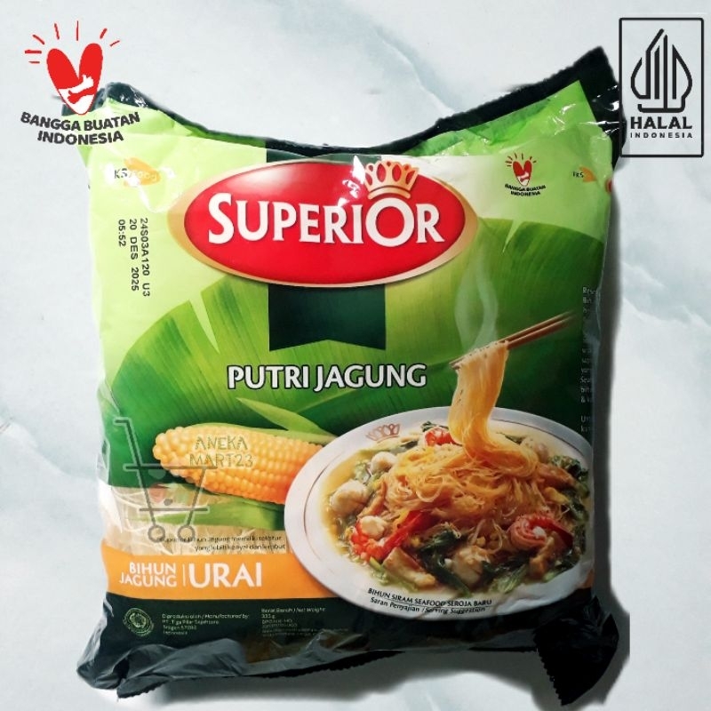 

BIHUN JAGUNG SUPERIOR PUTRI JAGUNG 335 Gram