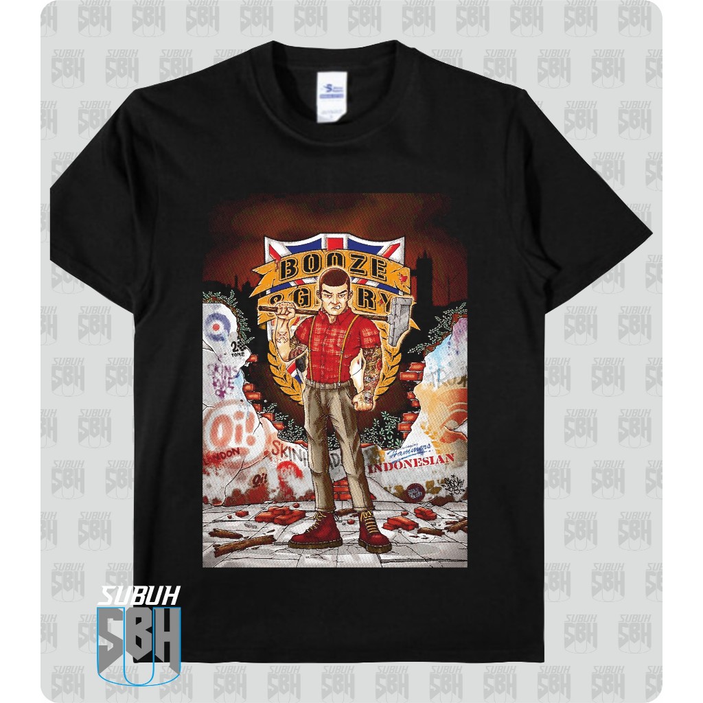 Kaos BOOZE AND GLORY / Band Punk / Skinhead / Street Punx / Underground