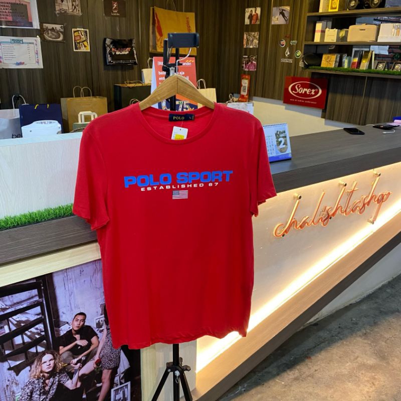 POLO T-shirt Kaos Pria Lengan Pendek - MERAH