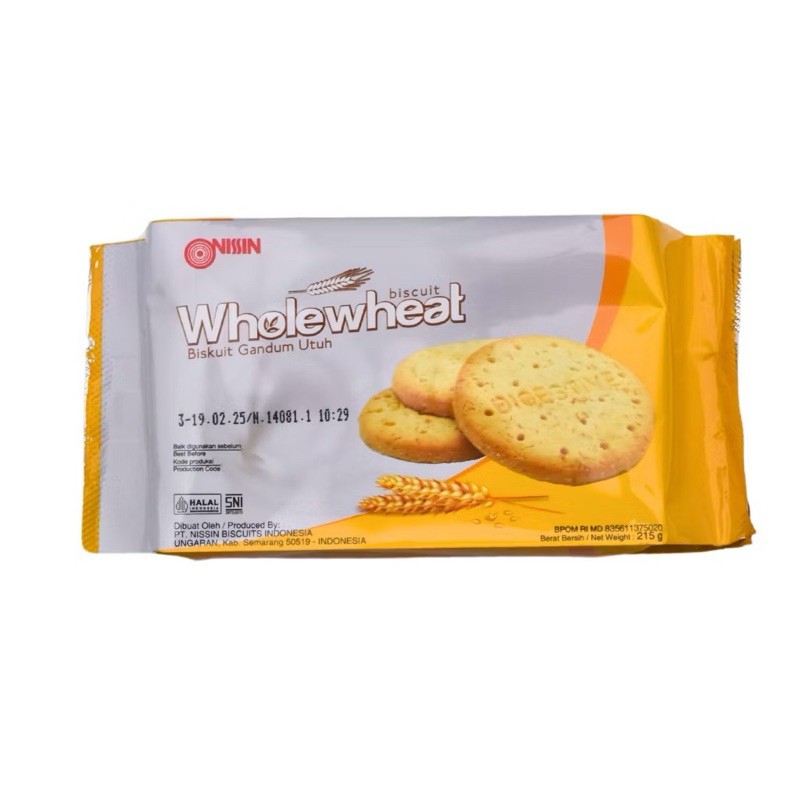 

NISSIN BISKUIT GANDUM UTUH WHOLEWHEAT 215 gr