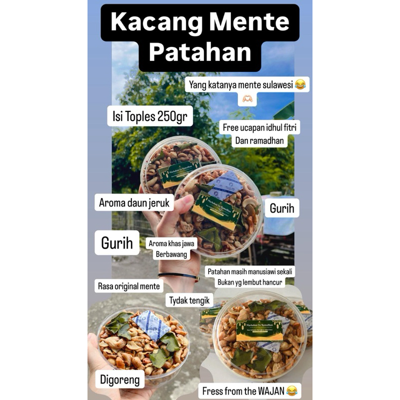 

Mente pecah/mede daun jeruk