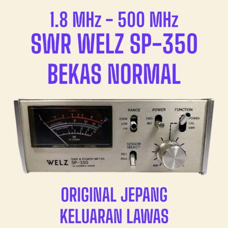 SWR POWER METER WELZ SP350 ORIGINAL JEPANG