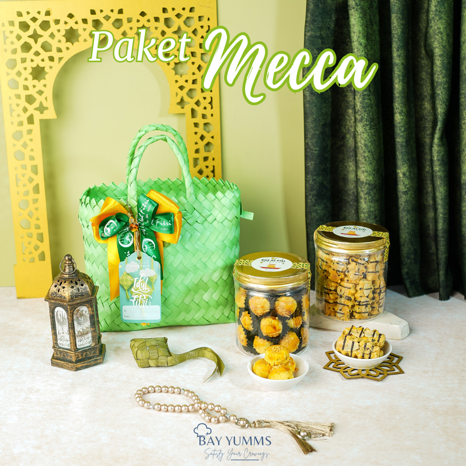 

PROMO Hampers LEBARAN / EID / Paket Mecca / Lebaran Gift / Paket Kue Kering/ Nastar dan Almond 500 gr