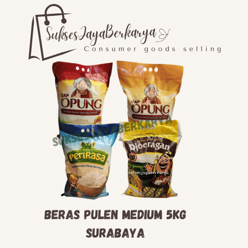 

Beras Pulen Medium 5kg/ Beras Pulen Medium murah Surabaya