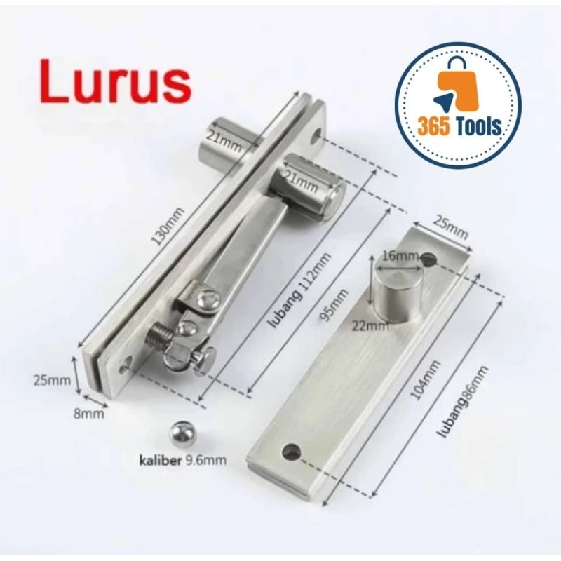 Engsel Pivot Pintu Rumah Stainless - Engsel Tanam Pintu Besar
