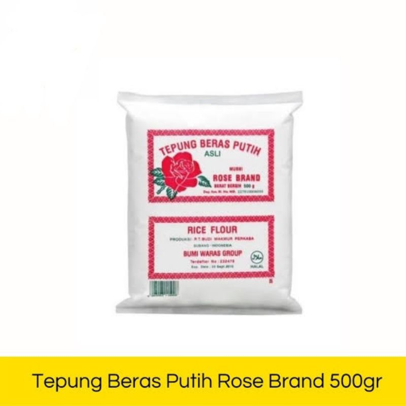 

Tepung Beras Putih Rose Brand 500gr / Tepung Tapioka Kanji Rose Brand 500gr / Tepung Beras Asli / Tepung Kanji Asli