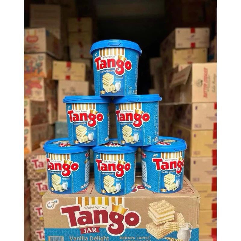 

( 1 Dus / 6 Jar ) Wafer Tango Jar Rasa Chocolate Vanilla / Tango Waffle / tanggo vanilaJar 240gr