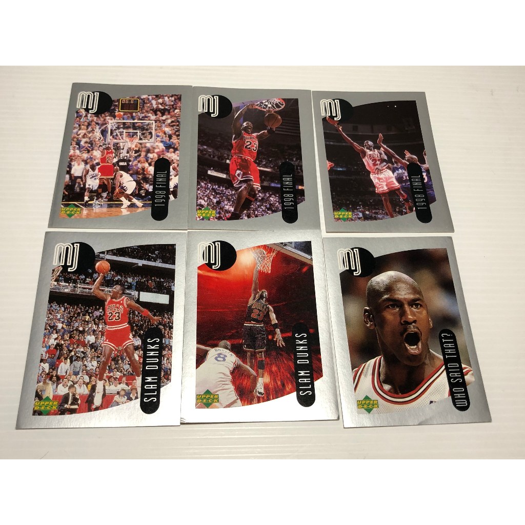 kartu basket upper deck michael jordan 1998-99 Upper deck Michael Jordan sticker set 36 pcs
