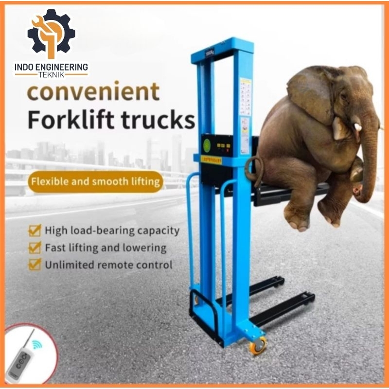 Forklift 1 ton / Forklift elektrik / Hand lift Elektrik / Forklift Portable / Hand Stacker / Hand Li