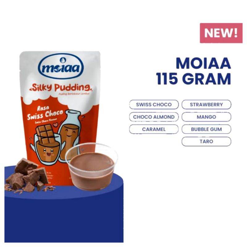 

Puding Moiaa 100gr Premix Silky Pudding Sehat Enak Aneka Rasa Lembut Jakarta Medan Bekasi Surabaya