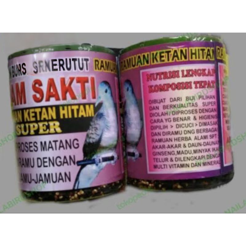 Alam sakti perkutut plus ketan hitam pakan burung perkutut