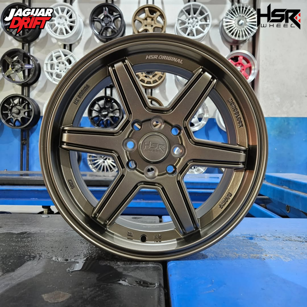 Velg Mobil Ring 16 Palang 6 Felek Hsr Minas R16 Lebar 7 Rata Cocok Untuk Mobil Jazz, Raize, Rocky - 