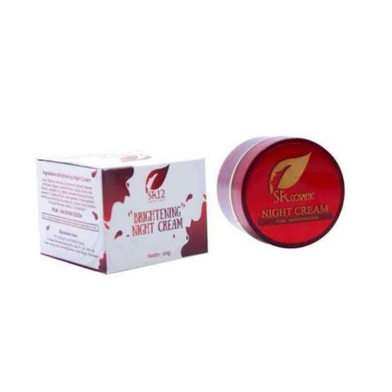 Cream SR12 Night Cream Skincare SR12 Cream Wajah Krim Malam Aman BPOM