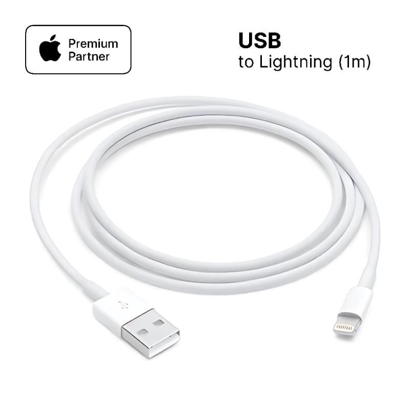 Lightning to USB Charge Cable 1M iPhone Garansi Resmi TAM 2 Tahun Original 100% iP 13 12 11 Pro Max 