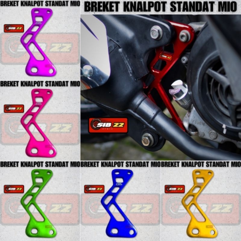 Breket breket knalpot mio karbu karburator model standat standar / Pangkon pangkon knalpot mio karbu