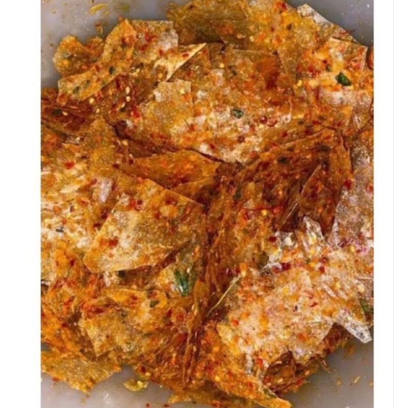 

Keripik Kaca Daun Jeruk Pedas 250 gram