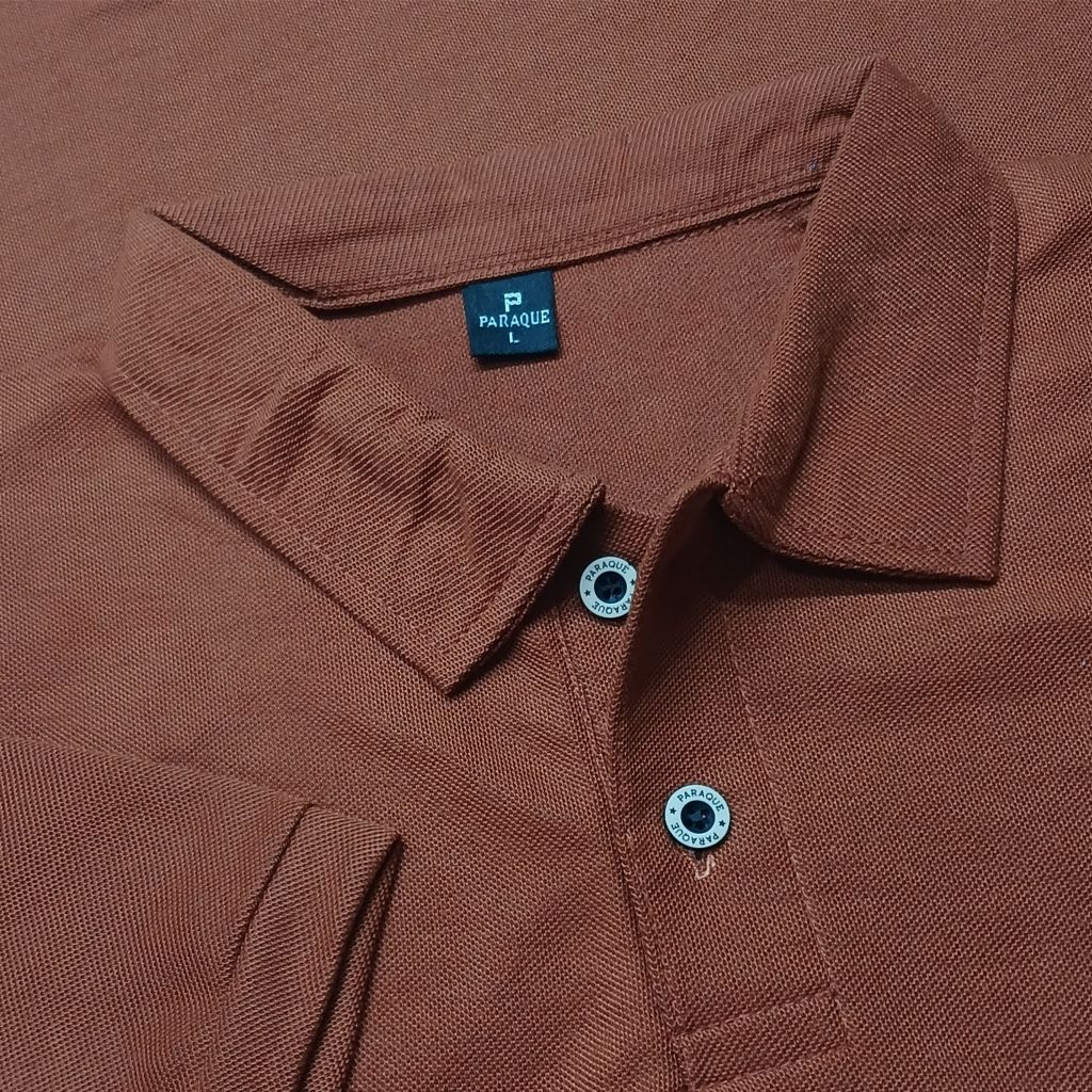 KOXELLA - Kaos Polo Shirt Pria Polos Berkerah Mocca