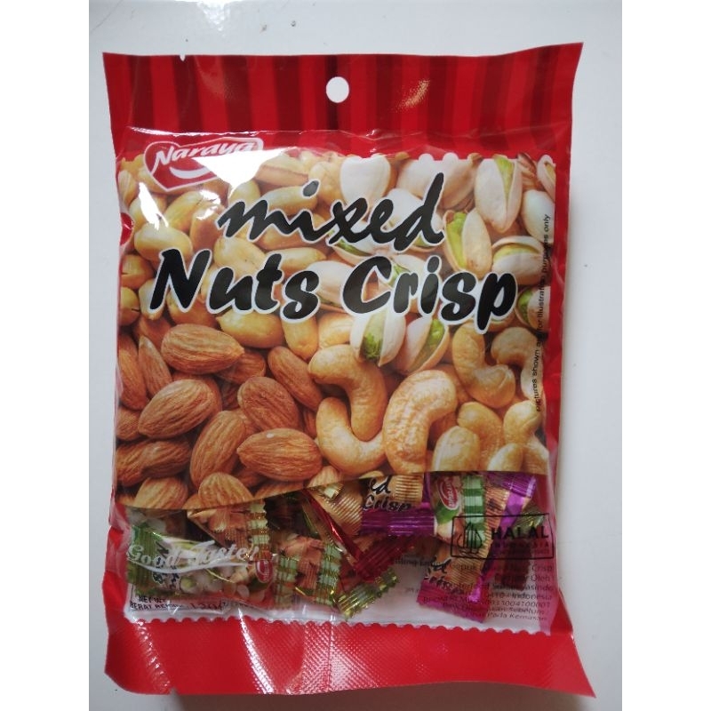 

Naraya Mixed Nuts Crisp Enting Enting Gepuk Kemasan 120 Gram